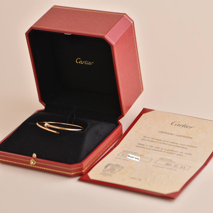 Cartier Juste un Clou Small Model Bracelet Rose Gold Size 16