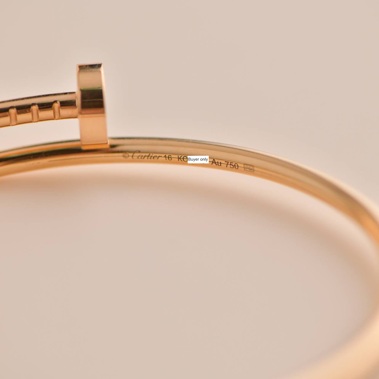 Cartier Juste un Clou Small Model Bracelet Rose Gold Size 16