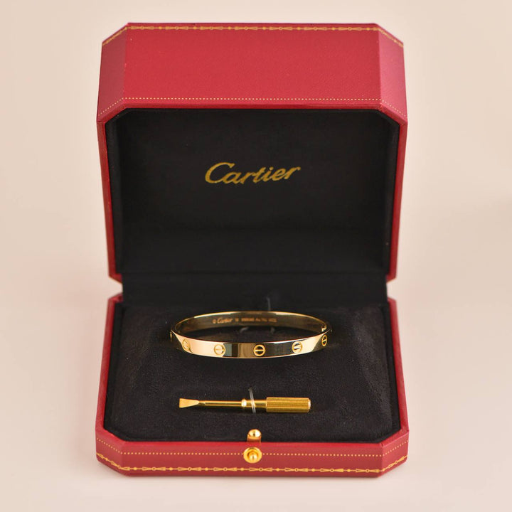 Cartier Love Bracelet 18K Yellow Gold Size 18
