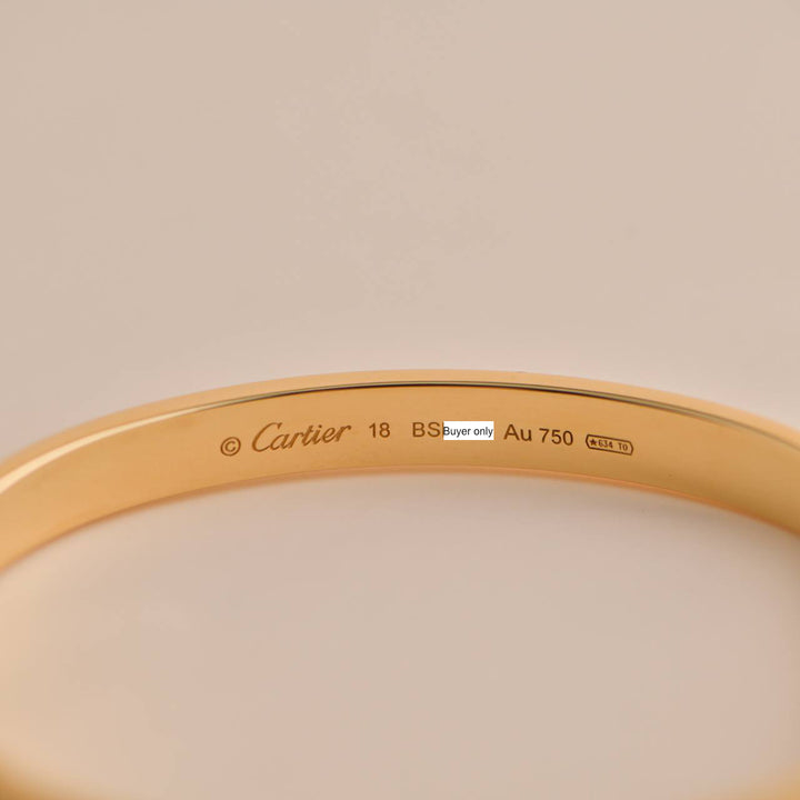 Cartier Love Bracelet 18K Yellow Gold Size 18