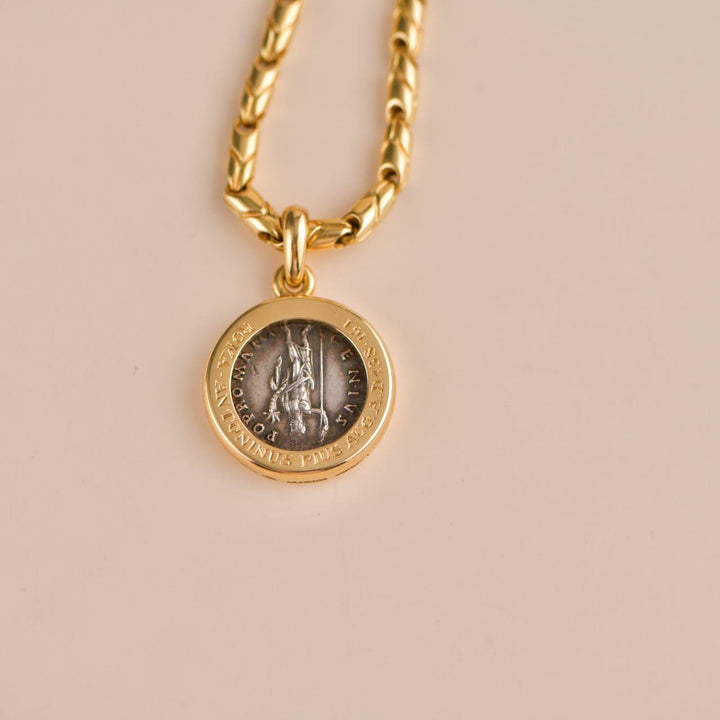 Bvlgari MONETE Yellow Gold Antique Coin Necklace