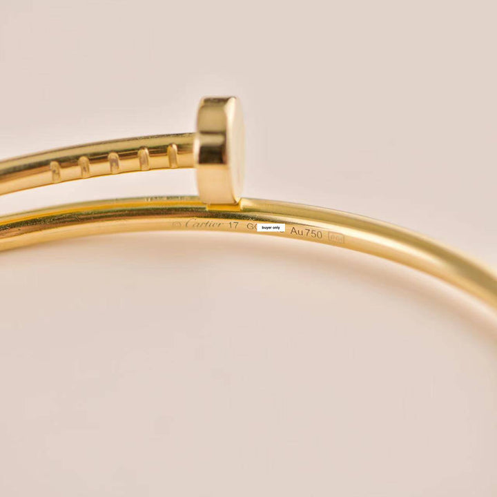 Cartier Juste un Clou Small Model Bracelet Yellow Gold Size 17