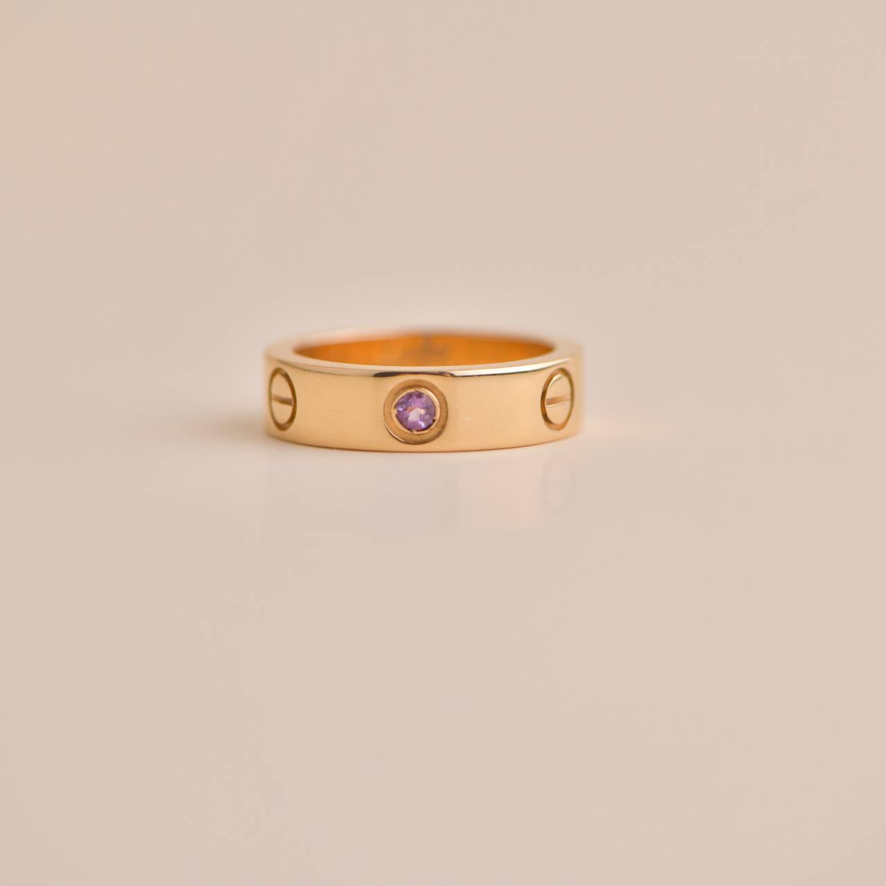 Cartier pink gold love on sale ring