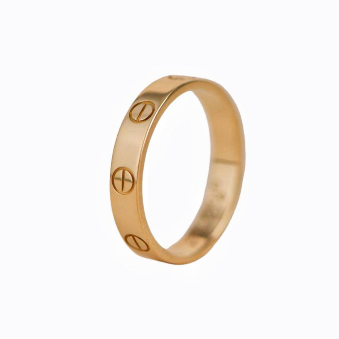 Cartier Love Wedding Band Ring Yellow Gold Size 55