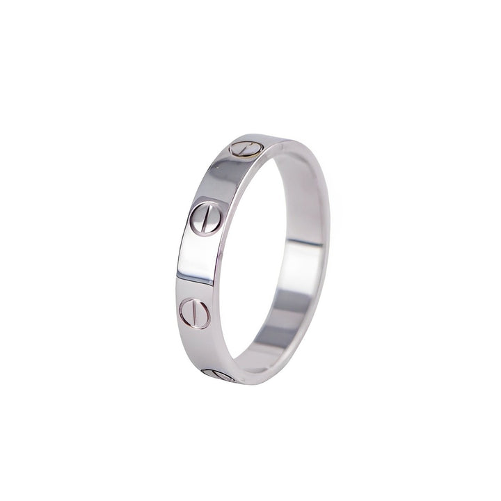 Cartier Love Wedding Band Ring White Gold Size 55