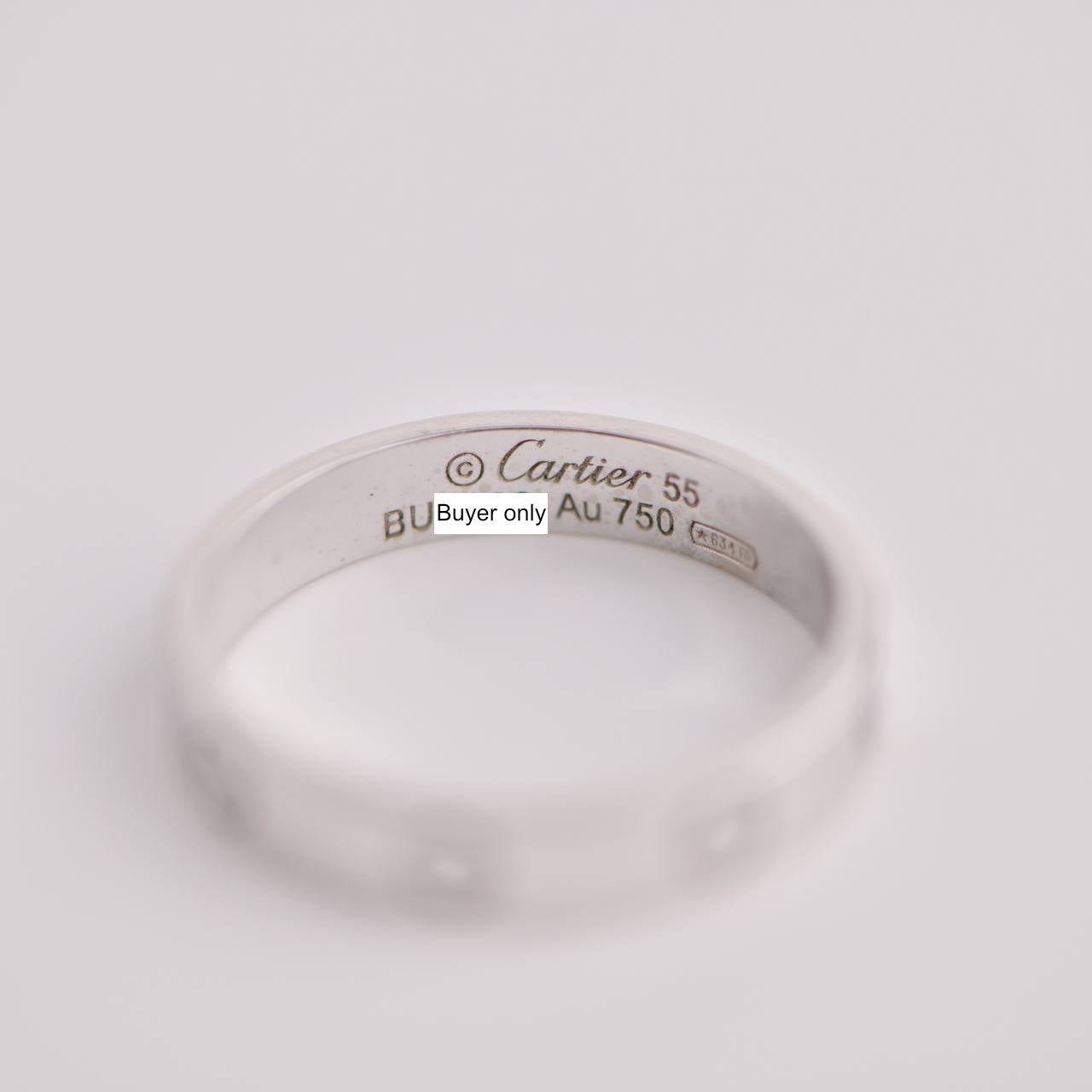 Cartier love ring online stamp