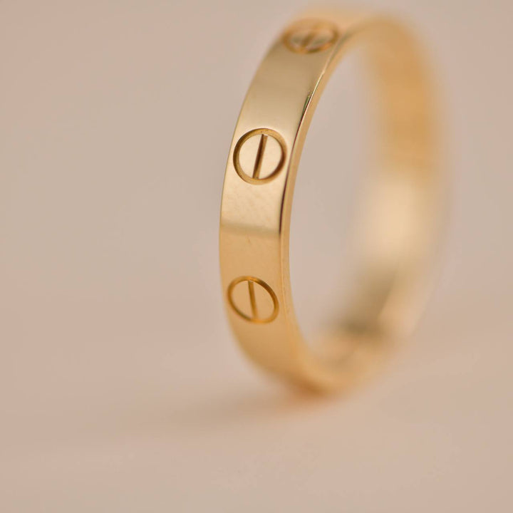 Authentic pre-owned Cartier Love Yellow Gold Wedding Band Ring 