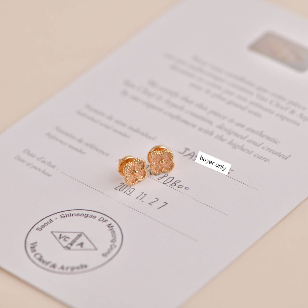 Van Cleef & Arpels Sweet Alhambra Rose Gold Earstuds