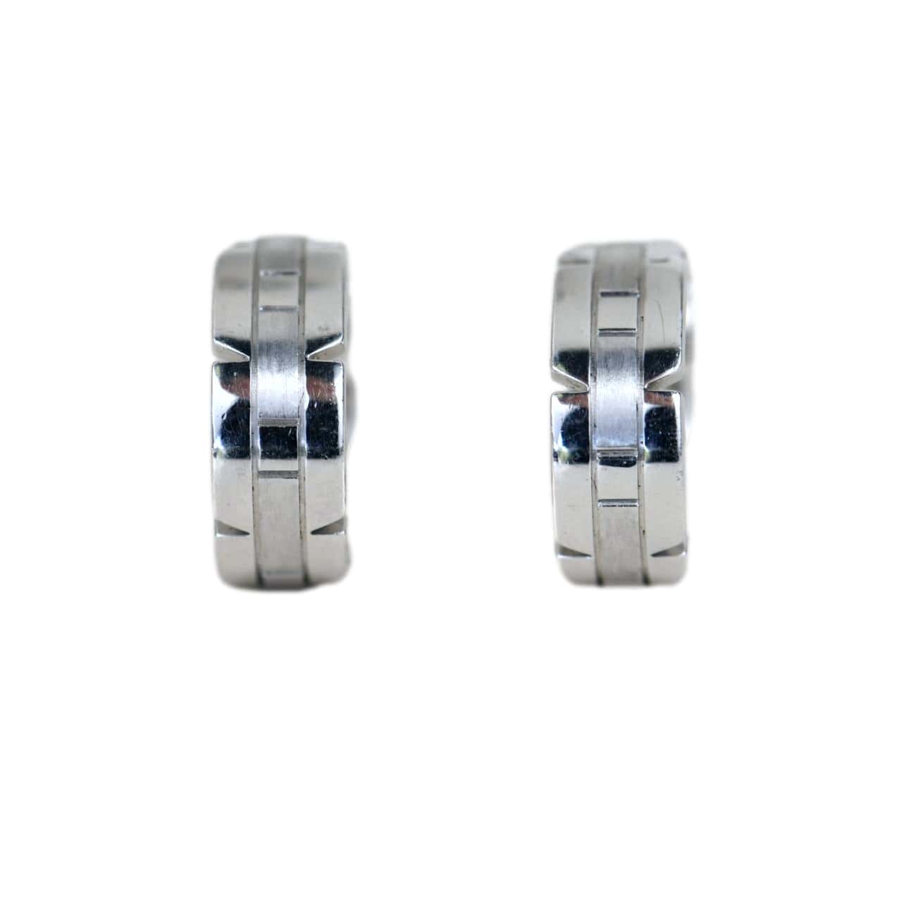 Cartier silver hoop clearance earrings