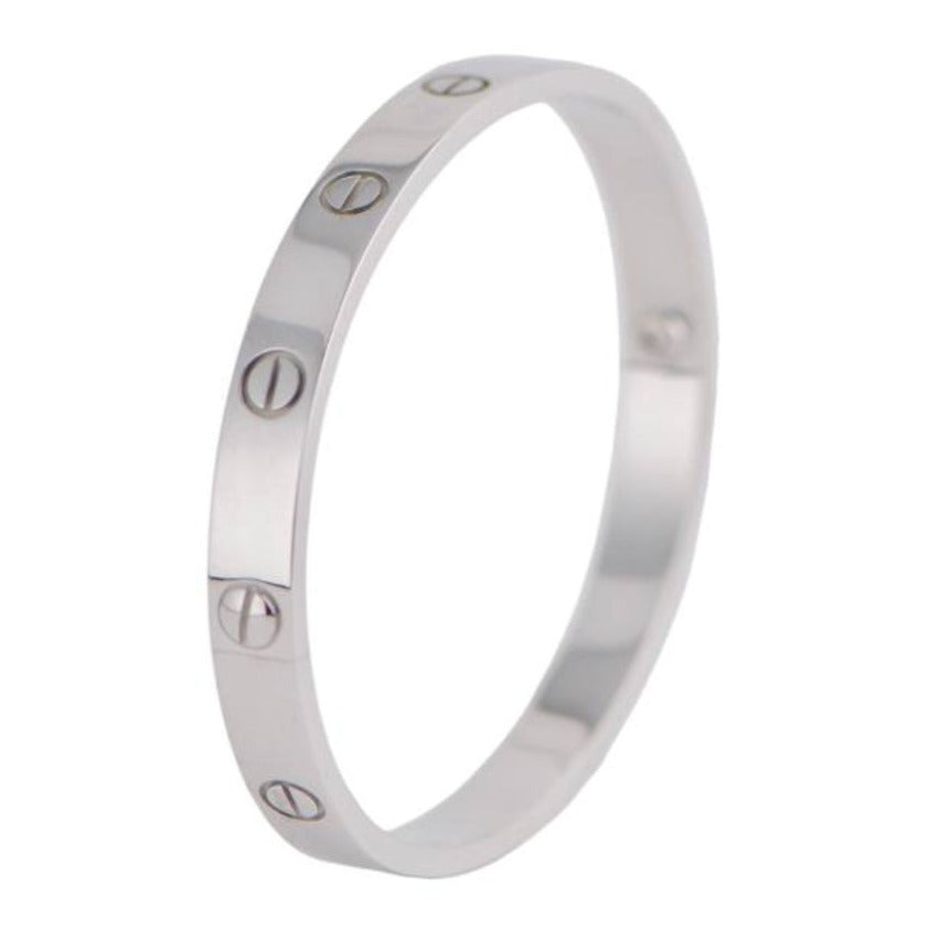 Cartier bracelet clearance love white gold