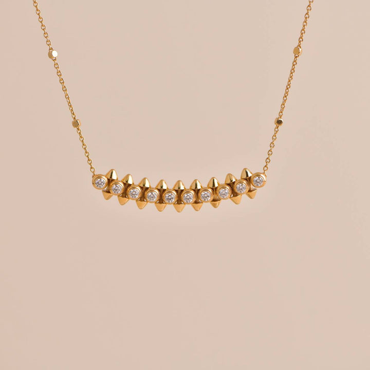 Cartier Clash Necklace Diamonds Rose Gold Necklace