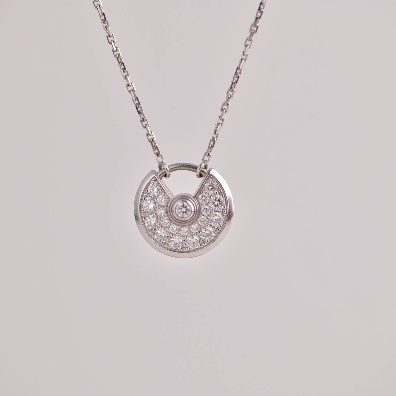 Cartier Amulette de Cartier White Gold Diamond Pendant XS model