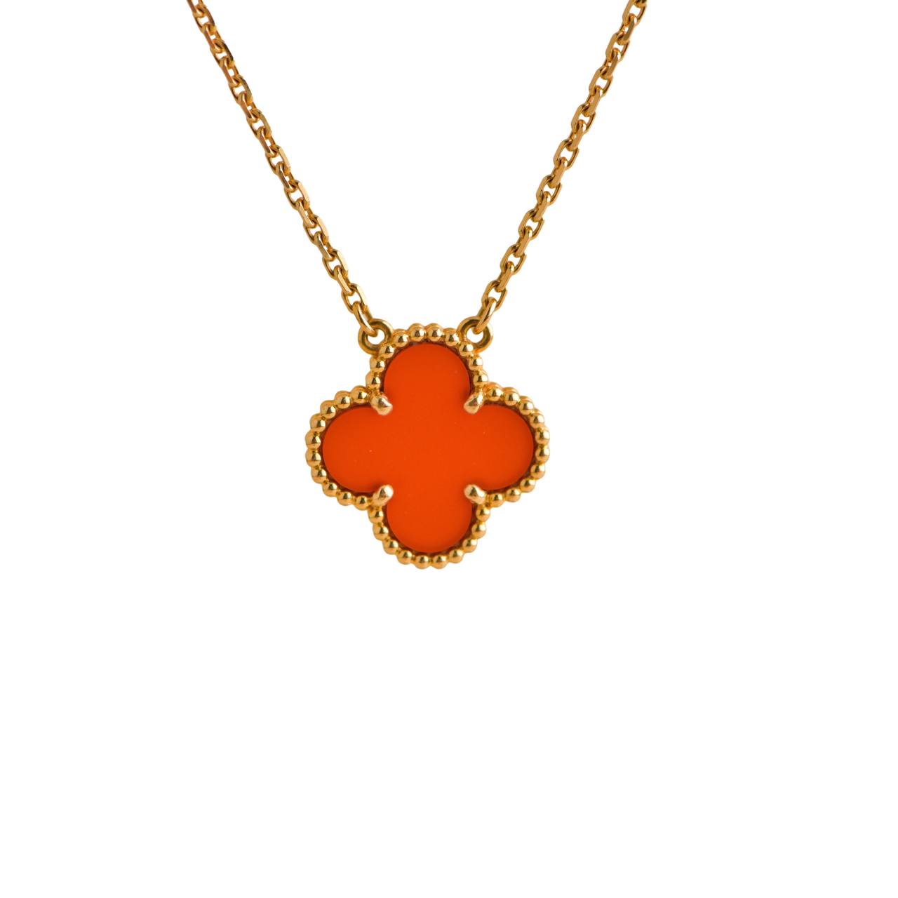 Van cleef and hot sale arpels carnelian necklace