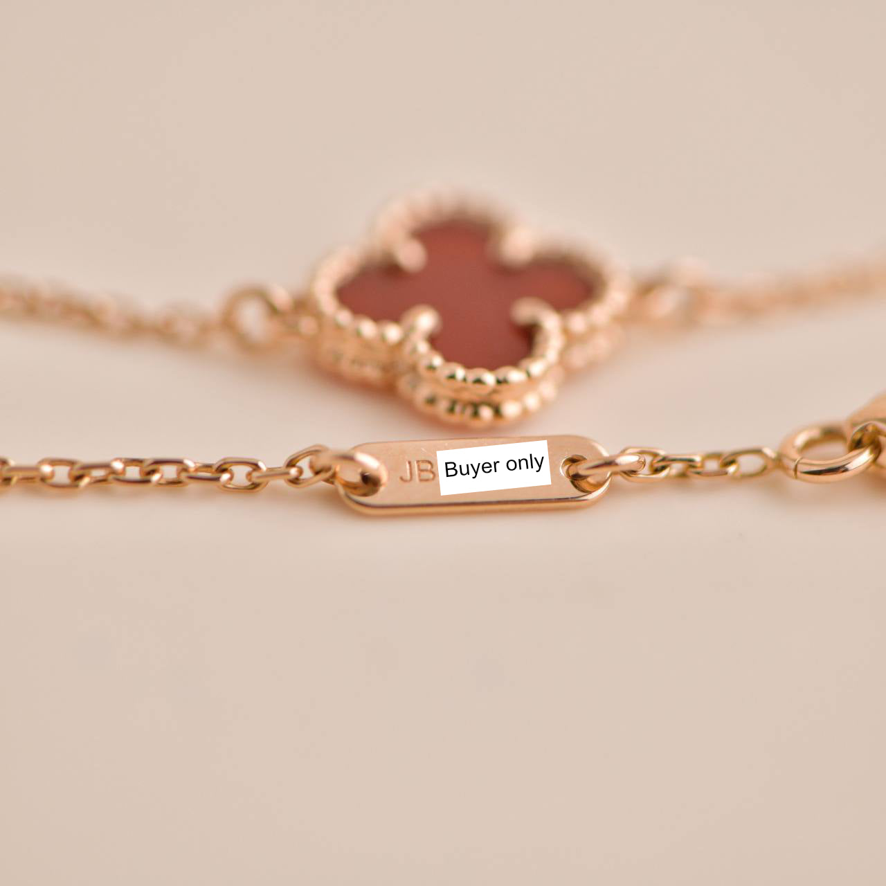 Van cleef bracelet rose on sale gold