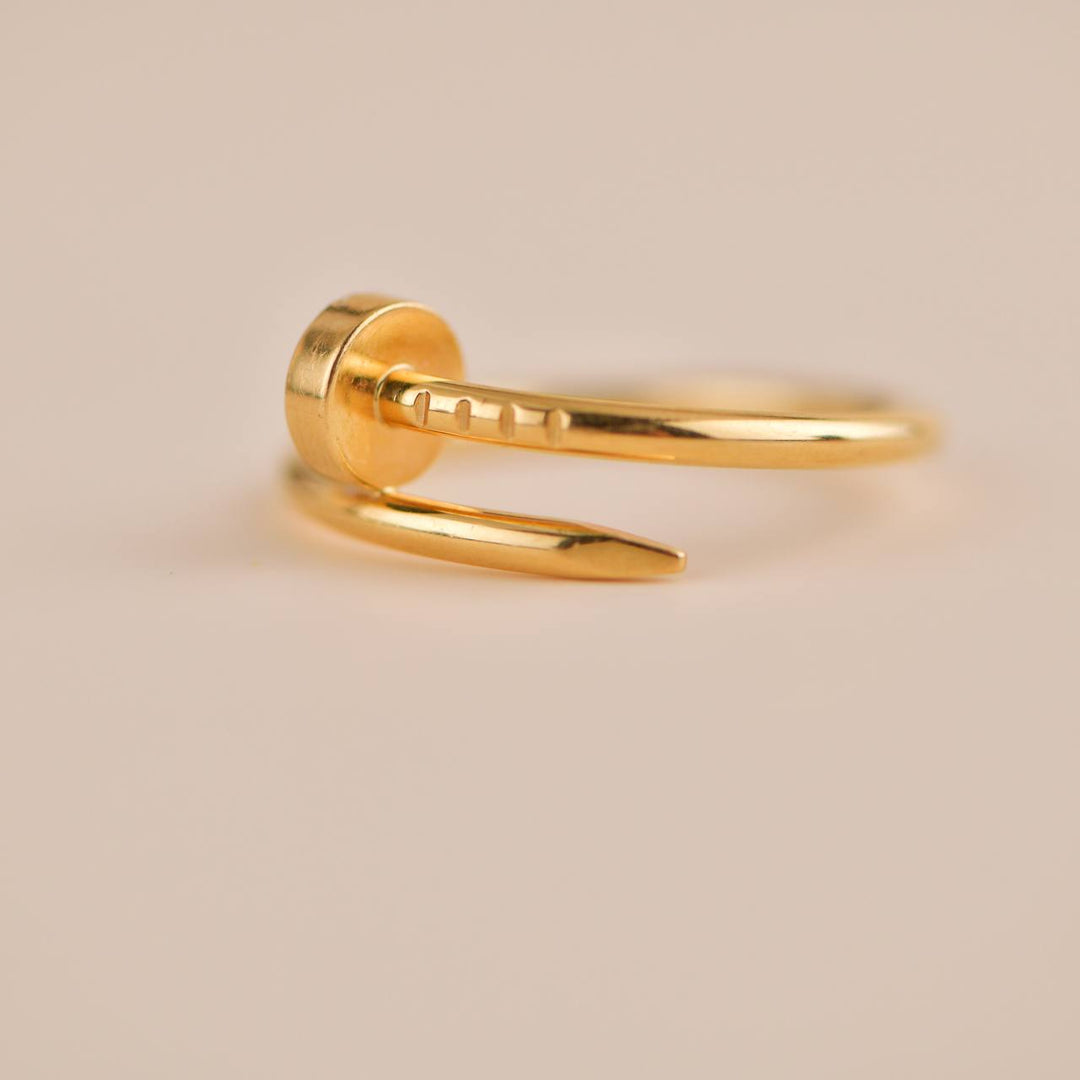 Cartier Juste un Clou Yellow Gold Ring Small Model Size 53