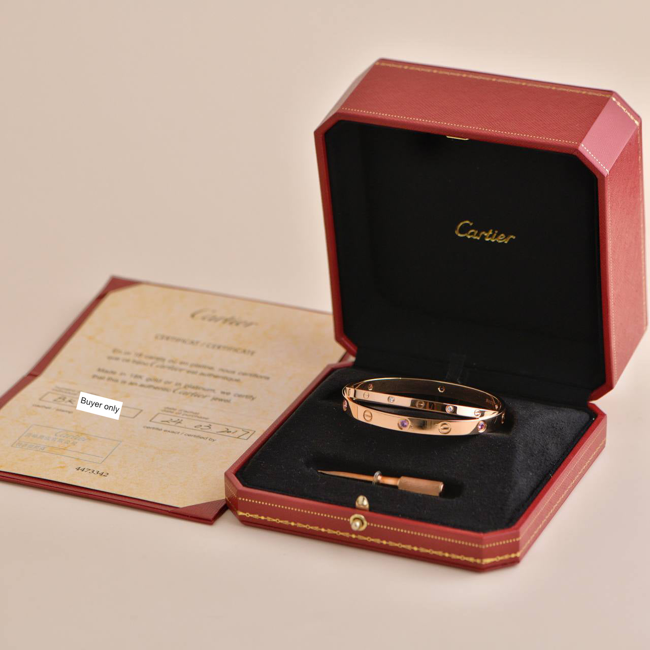 Cartier bracelet clearance love used