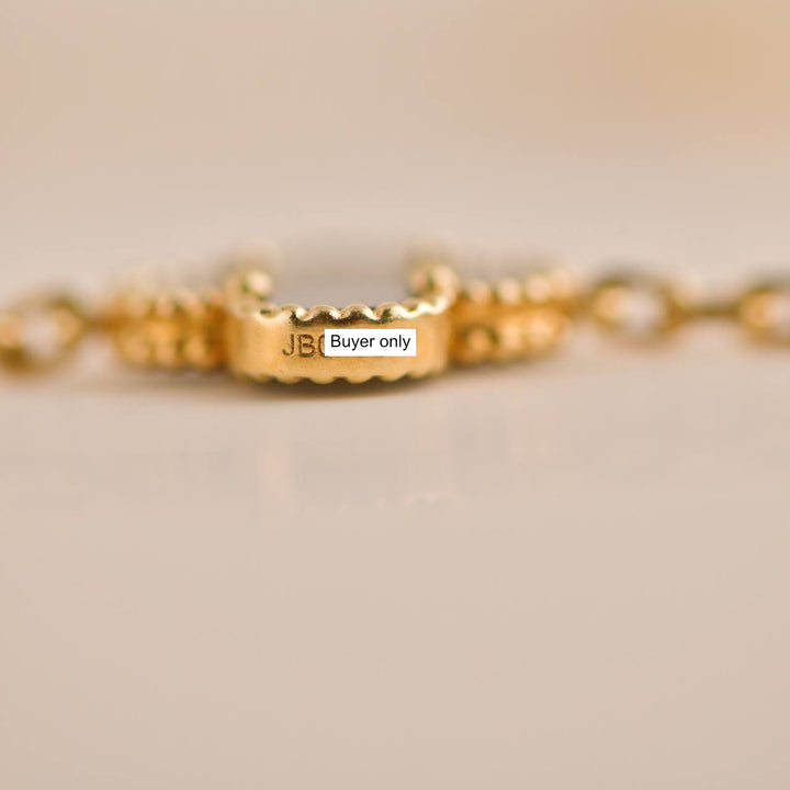 Van Cleef & Arpels Vintage Alhambra Onyx 20 Motif Yellow Gold Long Necklace