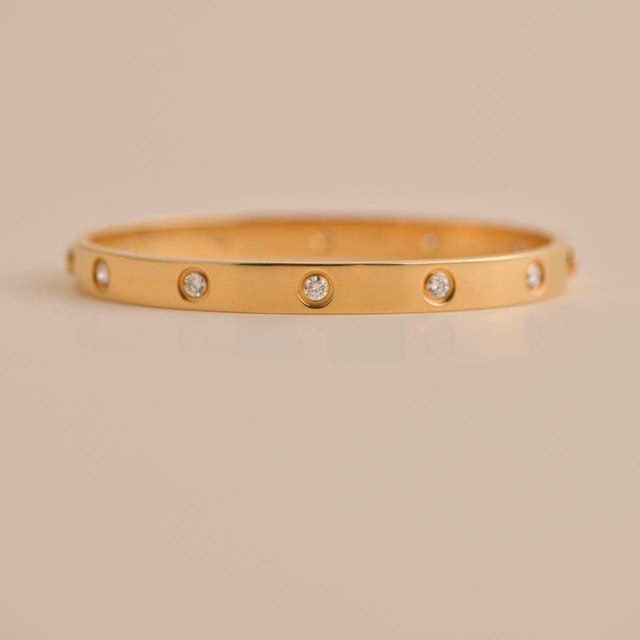 Cartier love bracelet with clearance 10 diamonds