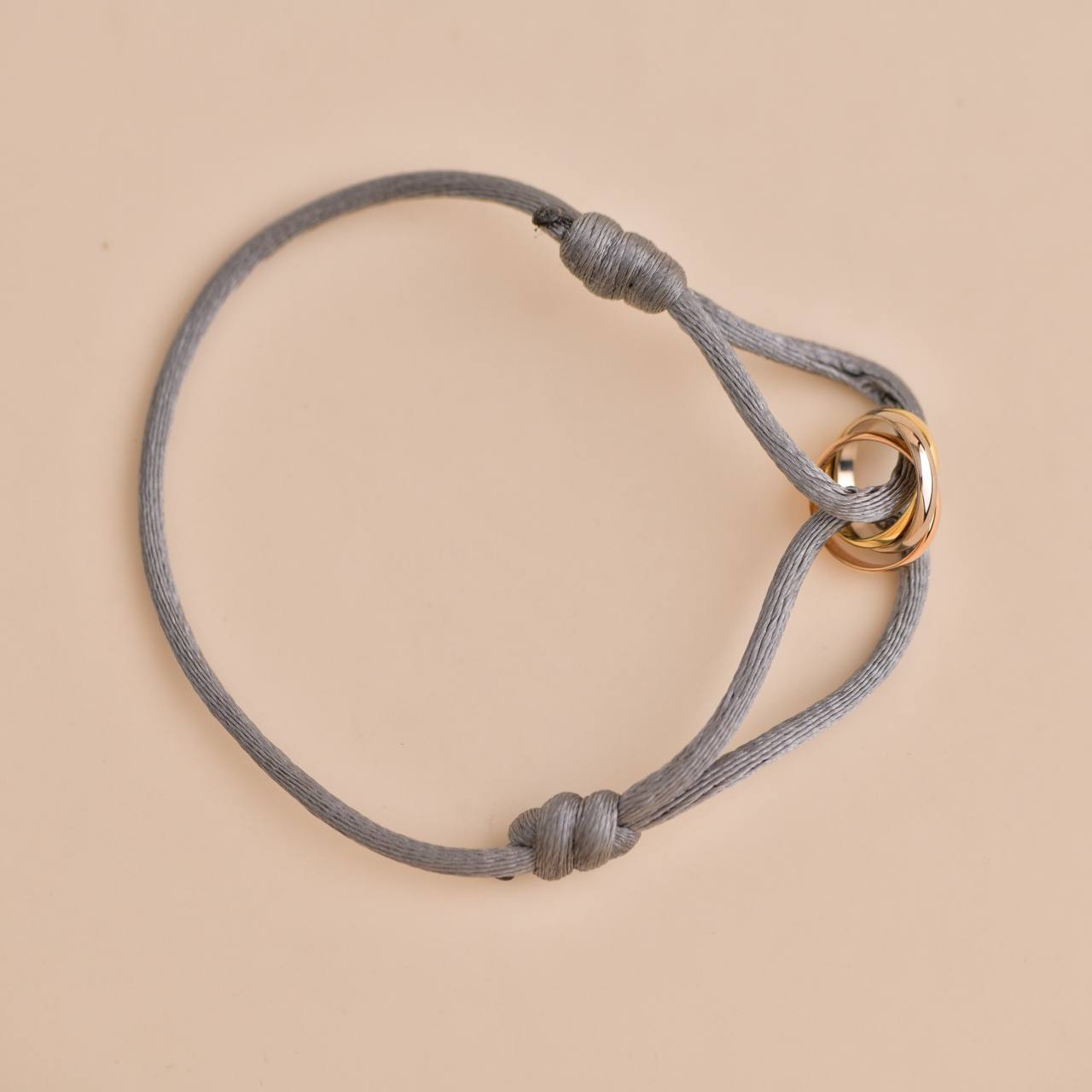 Cartier Trinity 18K Three Tone Gold Cord Adjustable Bracelet