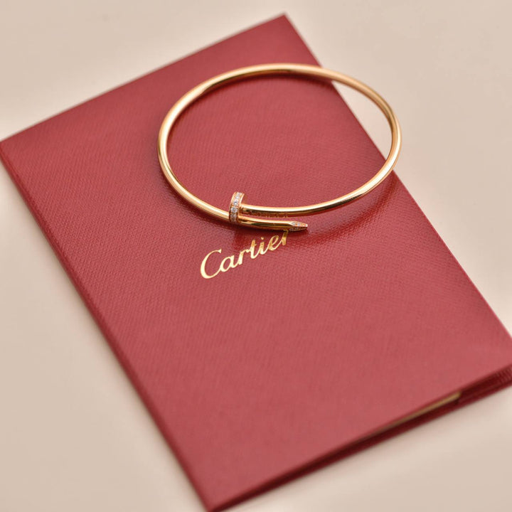 Cartier Juste un Clou Diamond Bracelet Rose Gold Small Model Size 16