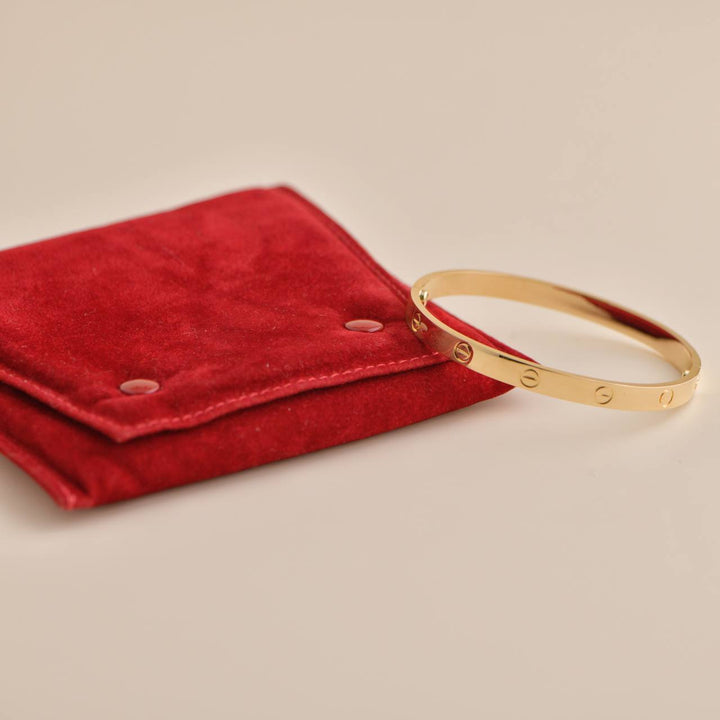 Pre-owned Cartier Love Bracelet 18K Yellow Gold Size 19