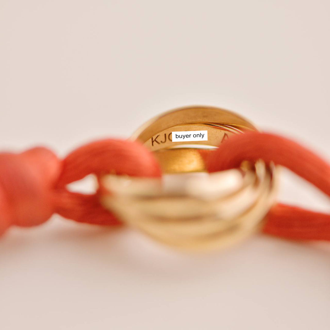 Pre-loved Cartier Trinity 18K Rose Gold Red Bracelet