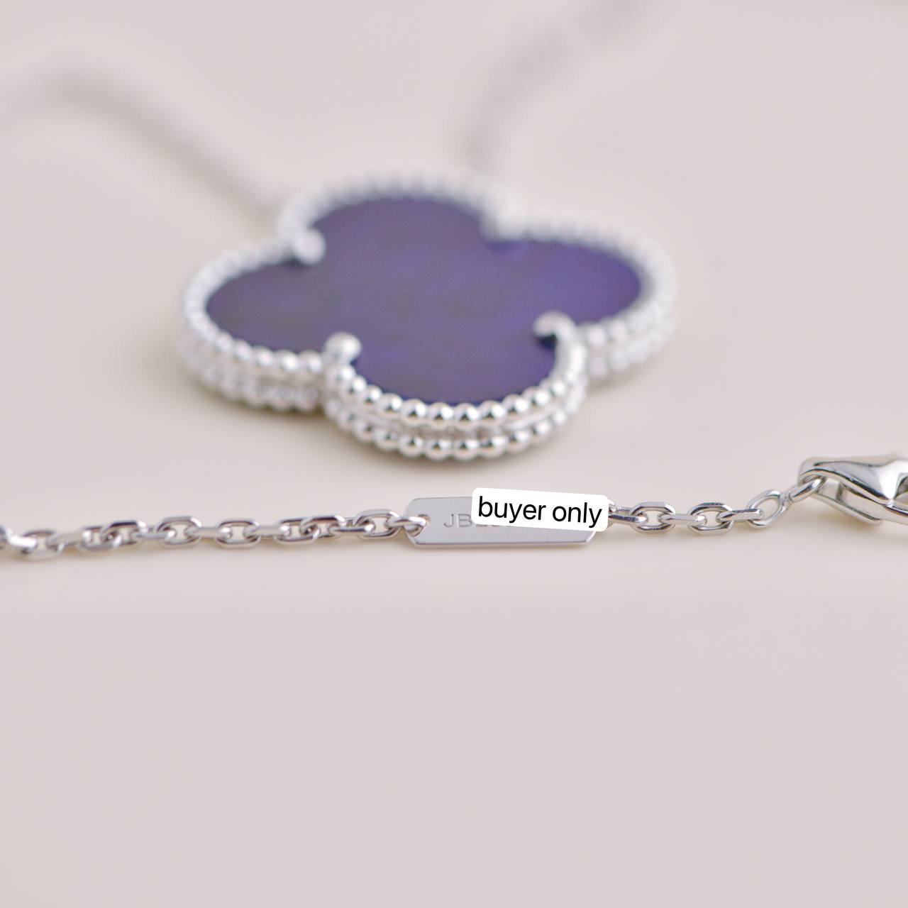 Van Cleef & Arpels Magic Alhambra Blue Sevres Porcelain White Gold