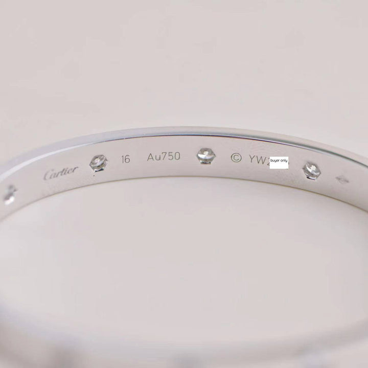 Pre-loved Cartier 10 Diamond Love Bracelet