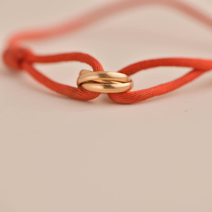 Second Hand  Cartier Trinity 18K Rose Gold Cord Bracelet