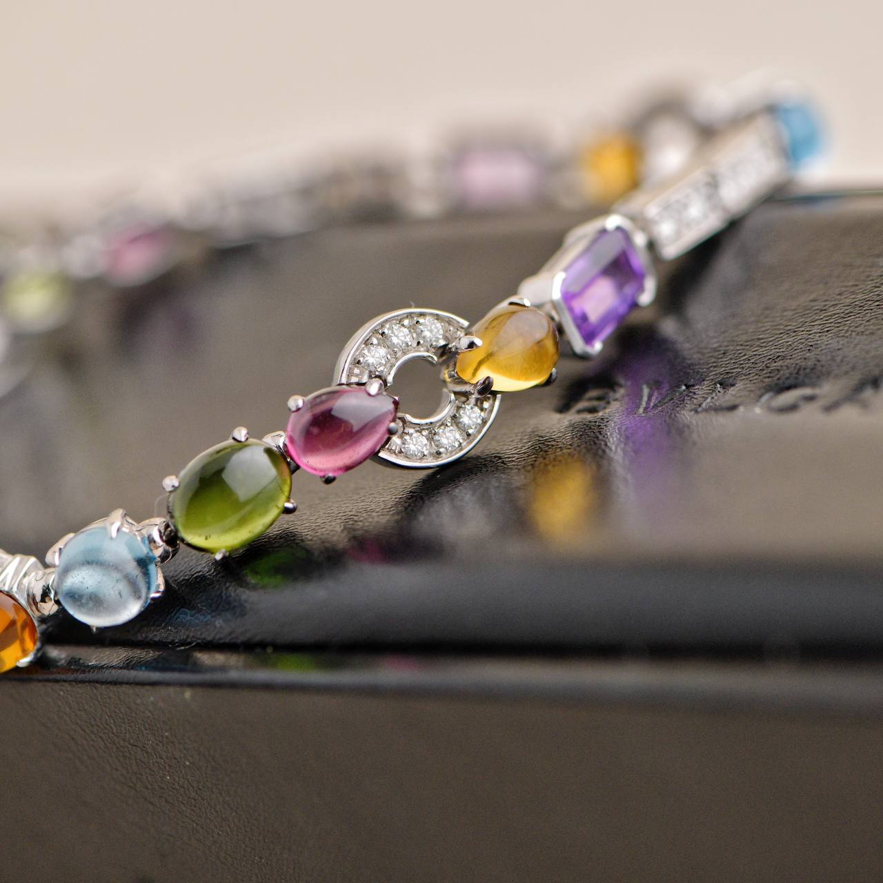 Bvlgari Allegra Multi-Gemstone White Gold Bracelet – Dandelion