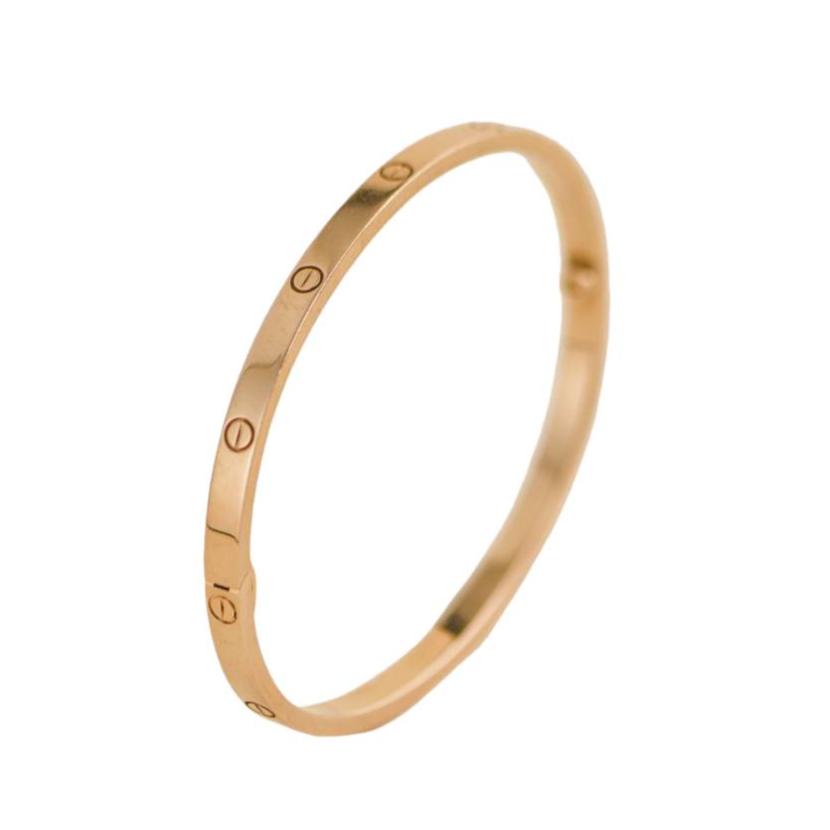 Pre-loved Cartier Love Bracelet Small Model Rose Gold Size 19