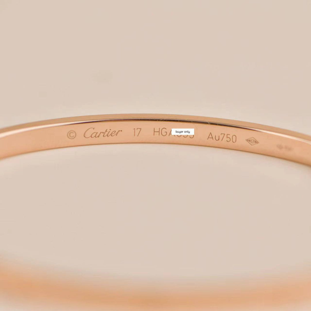 Second Hand Cartier Love 18K Rose Gold Bracelet Small Model