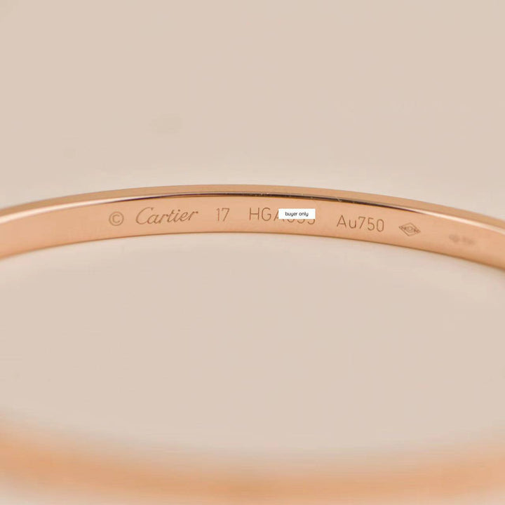 Second Hand Cartier Love 18K Rose Gold Bracelet Small Model