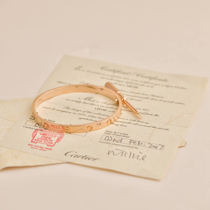 Preowned Preloved Cartier Love Bracelet Rose Gold 