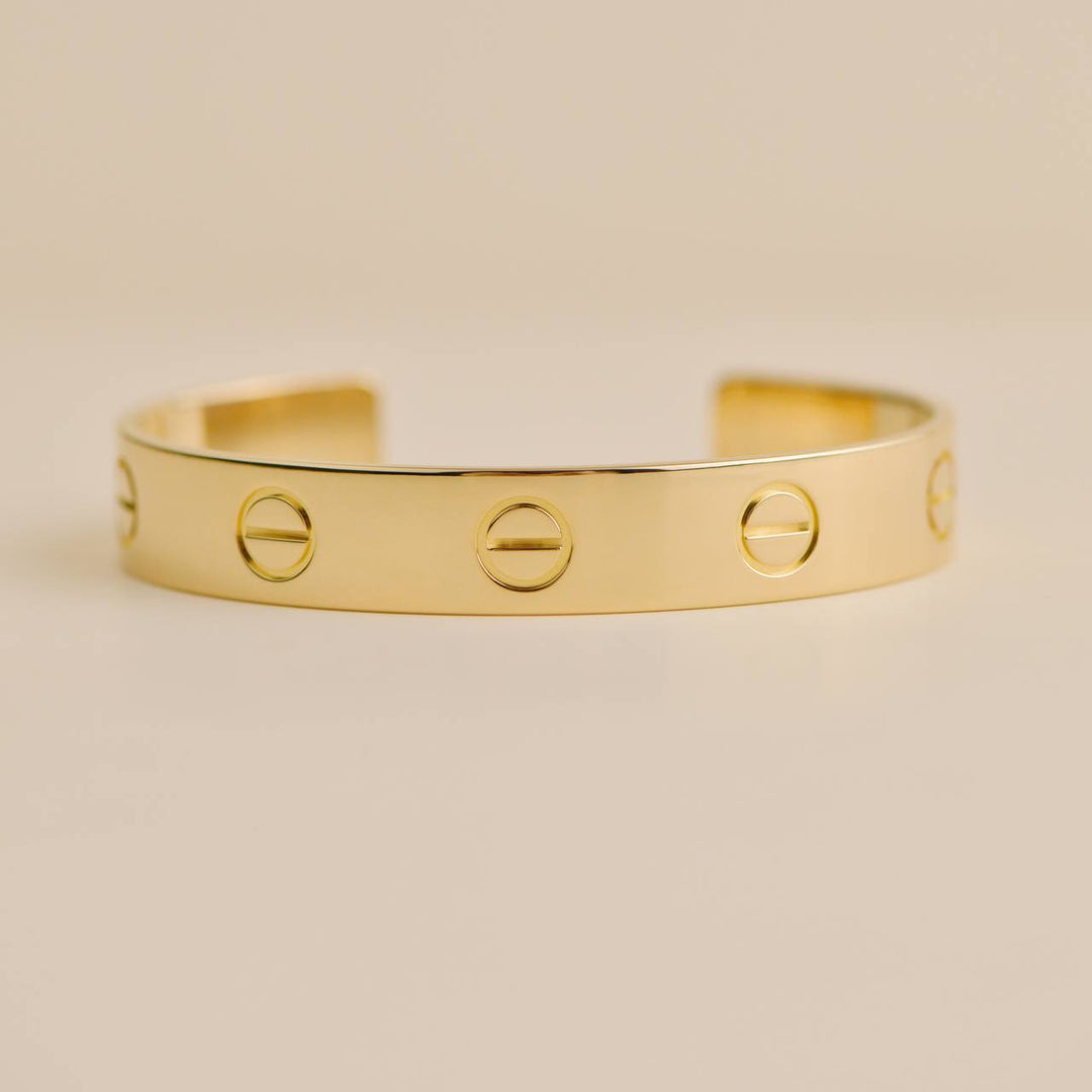 Preowned Cartier Love Bangle 18k Yellow Gold Size 19