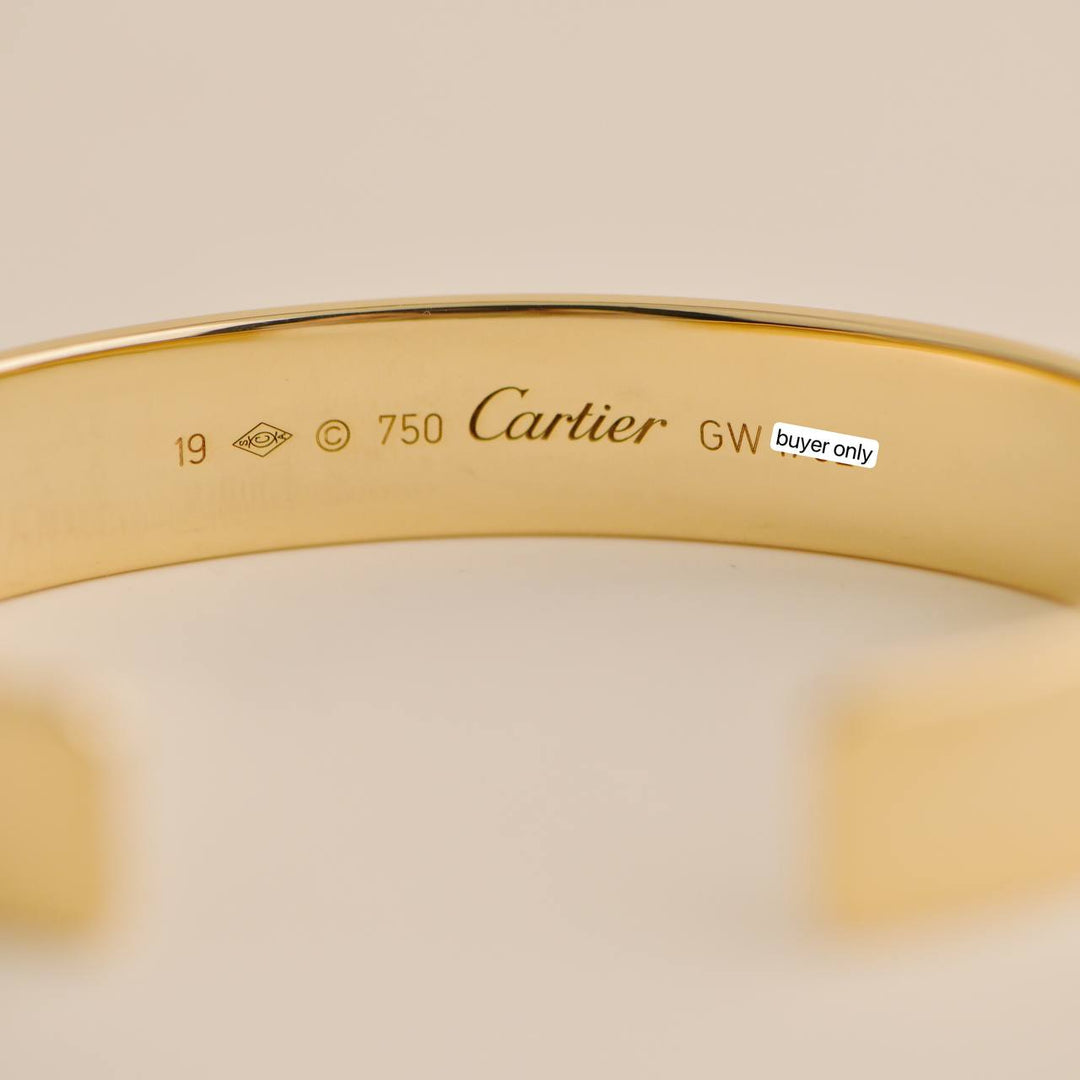 Second Hand Cartier Love Bangle 18k Yellow Gold 