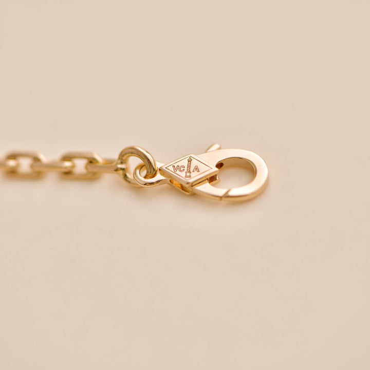 Second Hand VCA Lucky Spring 5 Motif 18K Rose Gold Bracelet