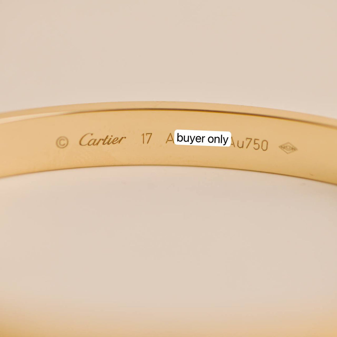 Second Hand Cartier Love 18K Yellow Gold Bracelet 