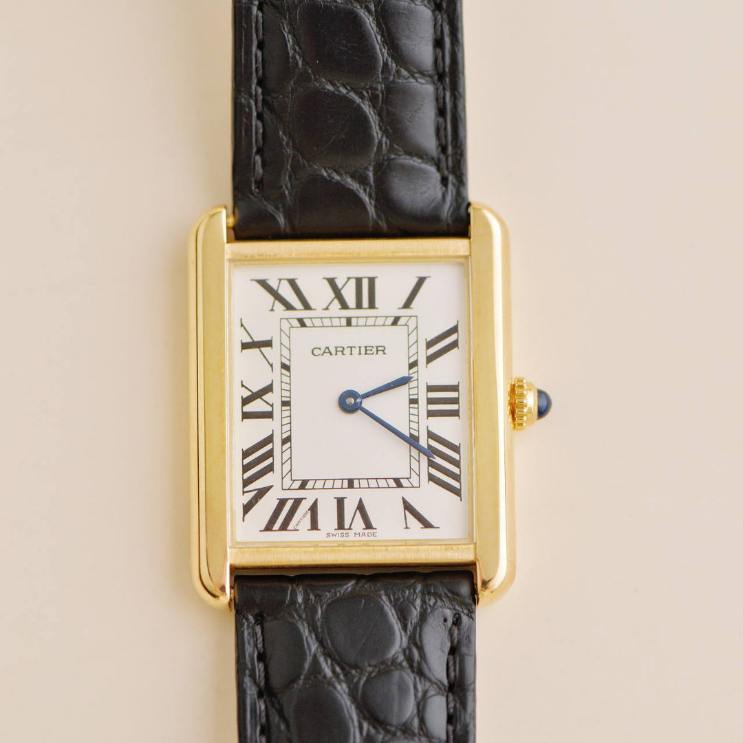 Preowned Cartier Tank Solo 18k Yellow Gold W5200004 Watch