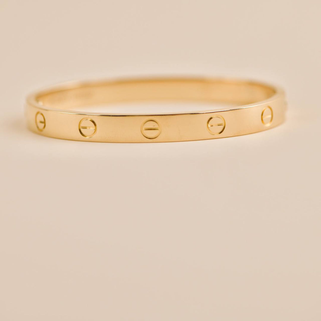 Preowned Cartier Love 18k Yellow Gold Bracelet 