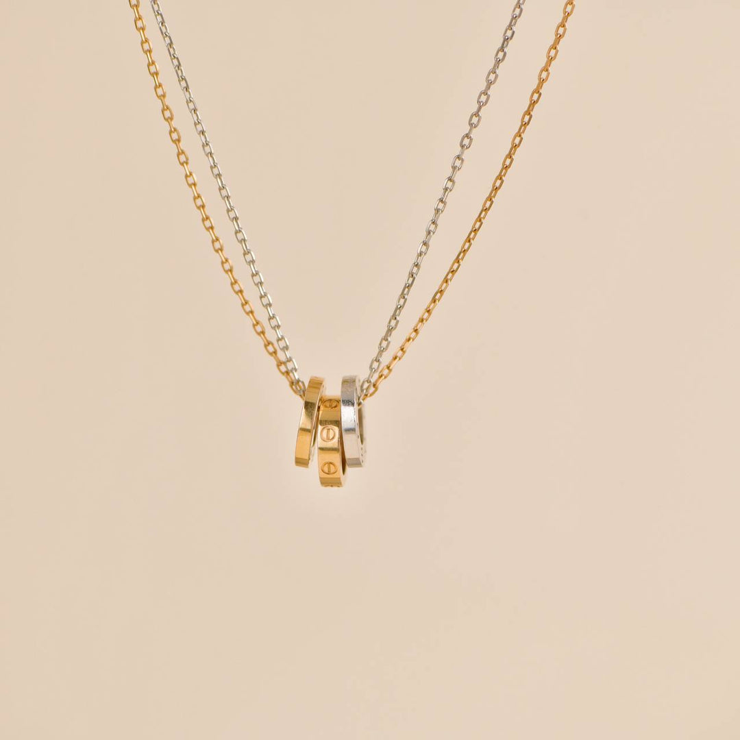 Second Hand Cartier Love 18K Gold Diamond Necklace 