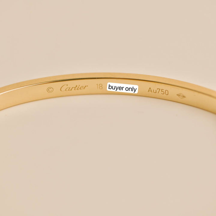 Second Hand Cartier Love 18k Yellow Gold Small Version 