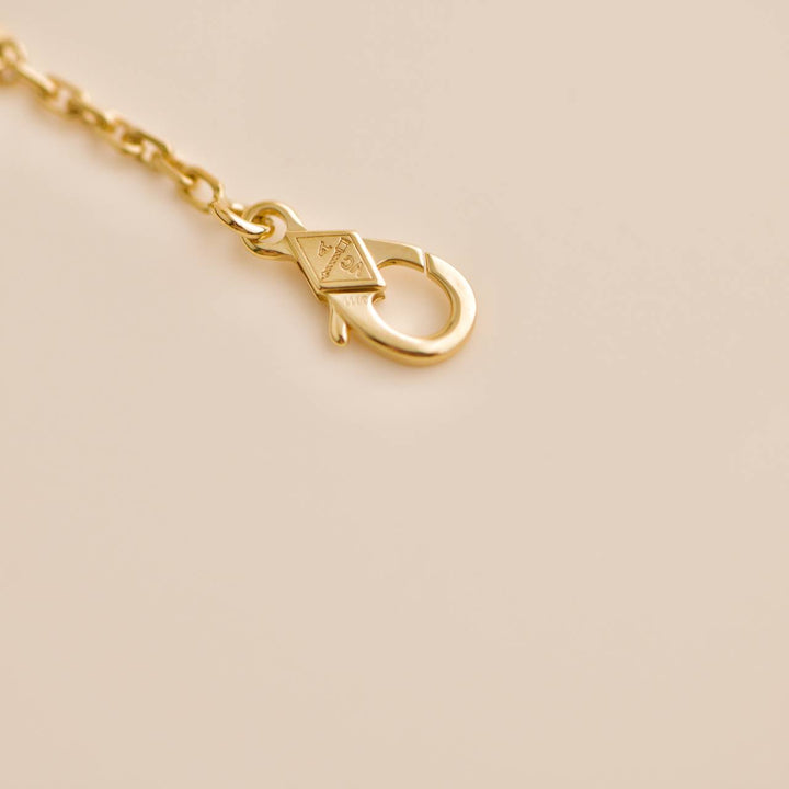 Second Hand VCA Magic Alhambra Guilloché 18K Yellow Gold Necklace