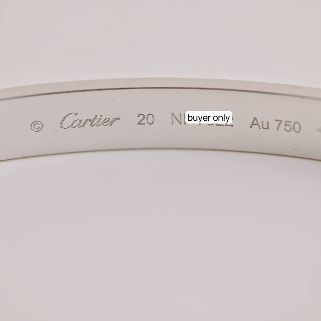 Second Hand Cartier Love Bracelet 18K White Gold 