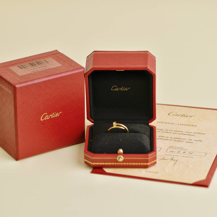 Second Hand Cartier Juste Un Clou Small Model 18k Yellow Gold Ring