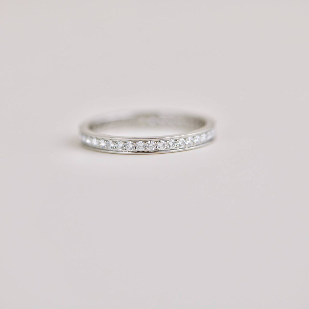 Cartier Ballerine Platinum Diamond Wedding Ring Size 54