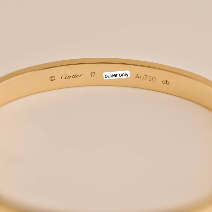 Preloved Cartier Love 18K Yellow Gold Bracelet