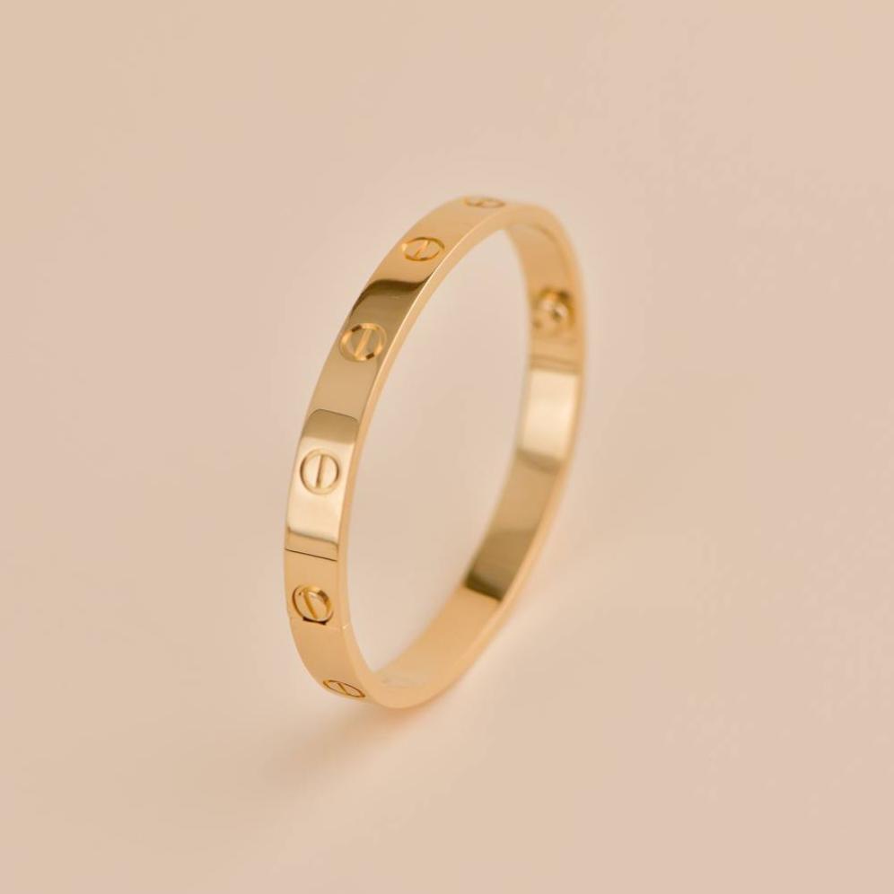 Preowned Cartier Love 18K Yellow Gold Size 17