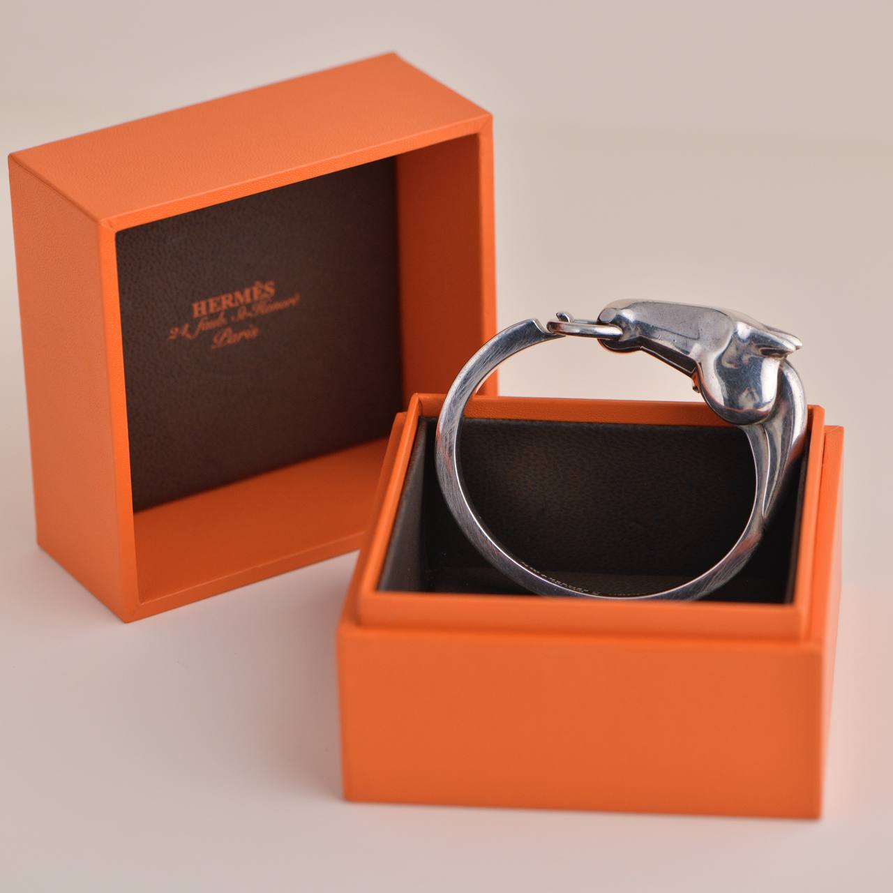 Hermès Galop Horse Head Silver Small model Bracelet