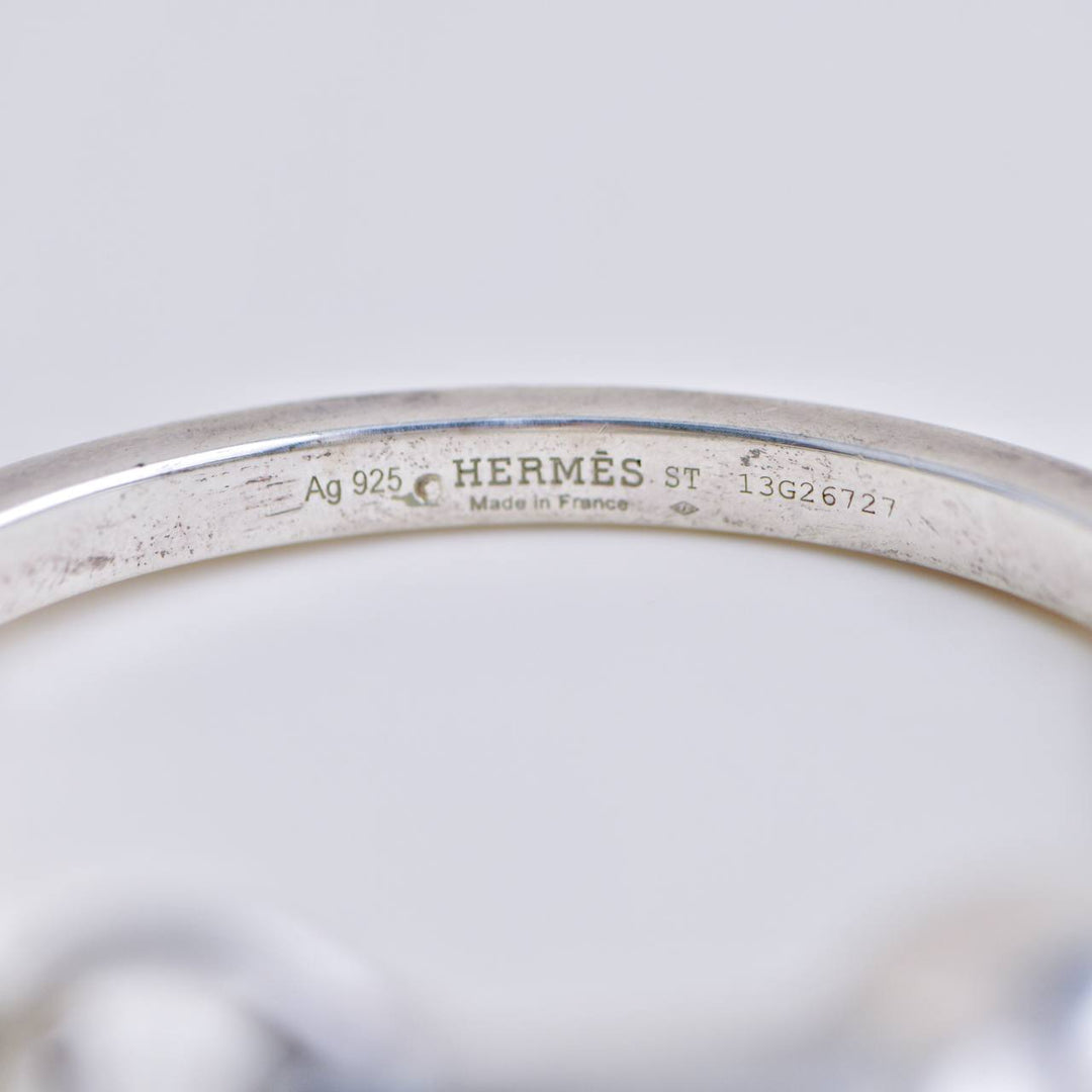 Second Hand Hermès Galop Horse Head Silver Bracelet